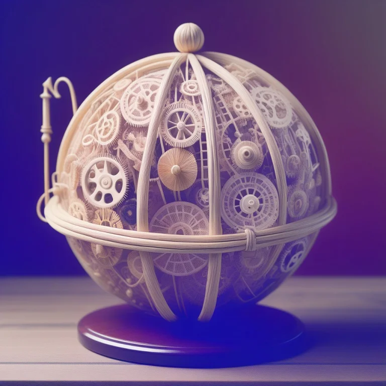A Beautiful, Antique Clockwork Sphere, Entirely Enveloped An...