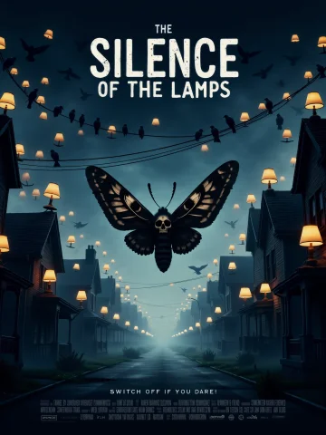 An Atmospheric And Eerie Movie Poster Filled With Dozens Of... — FLUX AI Prompt: an atmospheric and eerie movie poster filled with dozens of small table lamps of...