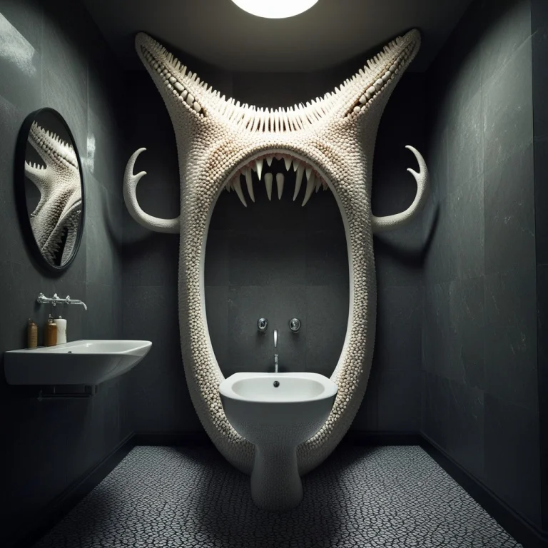 Masterpiece, Best Quality, Interior Bathroom Scene, No Human...