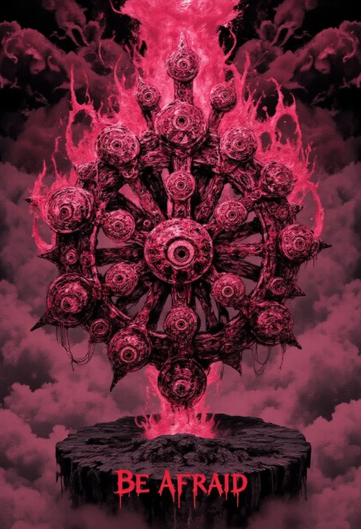 Bo-abstract, Pink Ophanim, Ophanim, Wheel-like Creature, Flo...