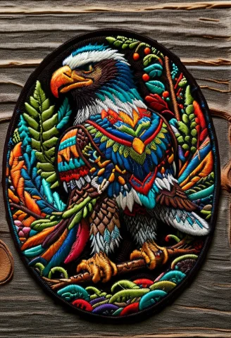 Ral-embroideredpatch, Embroidered Stitches, Textured Thread,... — SDXL AI Prompt: ral-embroideredpatch, Embroidered stitches, Textured thread, vibrant colors, pat...