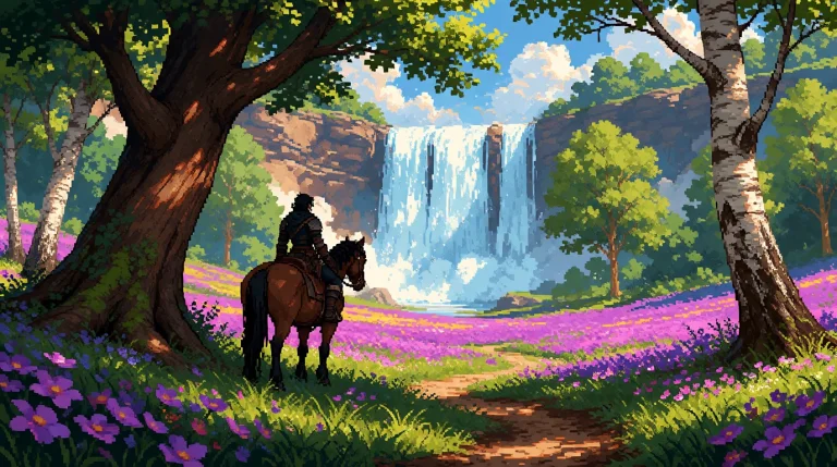 Pixelart, Ta86inkriot, Thin Black Outlines, A Beautiful Fant...