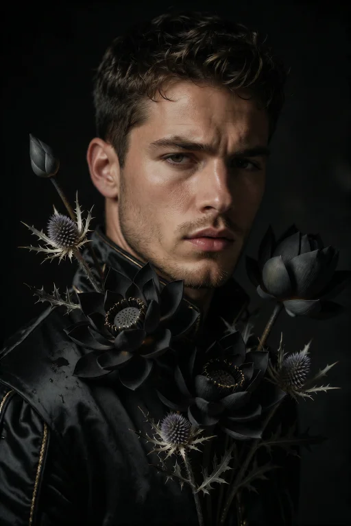 A Close-up Portrait Of An Elegant Man, A Handsome Man In His...