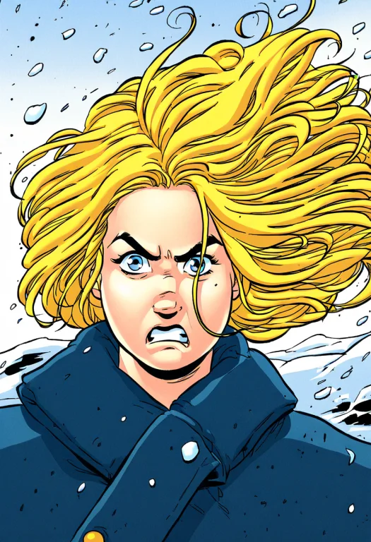 Solo, 1 Girl, Ktchoo, Blonde Hair, Windswept Hair, Blue Eyes...