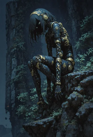 Biomechanical Style Masterpiece, Best Quality, Deep Blue And... — Stable Diffusion AI Prompt: biomechanical style masterpiece, best quality, (deep blue and black theme), ((cl...