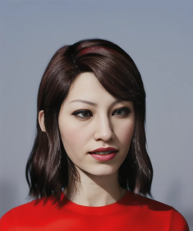 A Face Portrait Photo Of A Skinny Attractive Jewish Junemode...