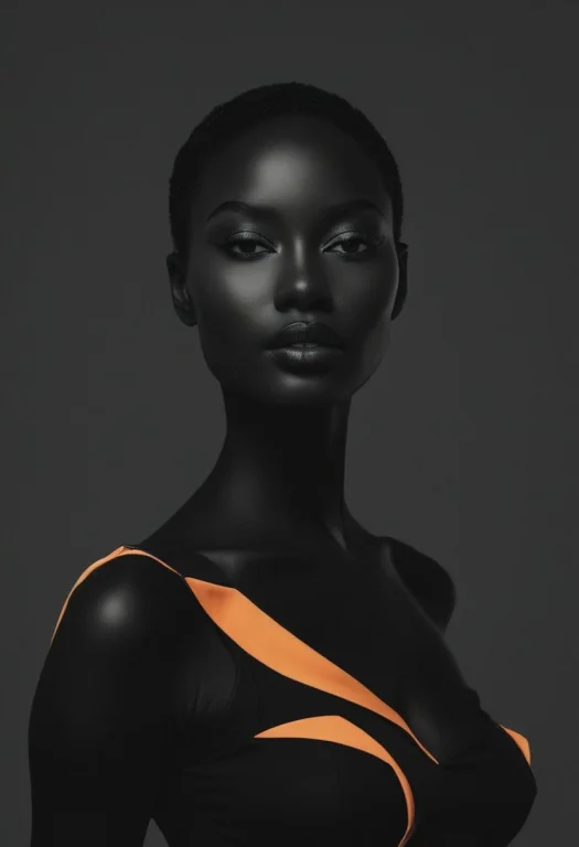 Portrait Of High-end Models, Editorial Photo From A Magazine...