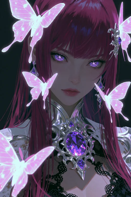 Highres, Absurdres,gl4sy4r4v, A Digital Fantasy Portrait Dep...