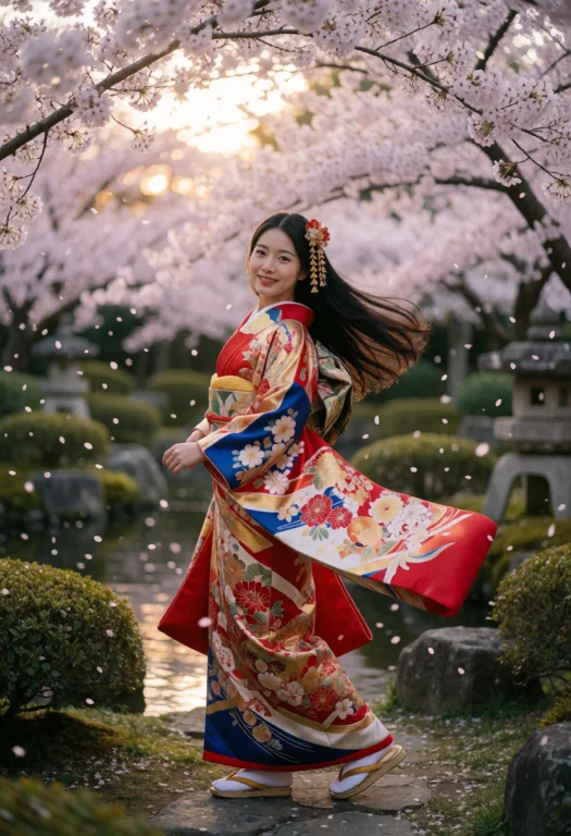 Photorealistic Cinematic Portrait, Young Japanese Woman With...