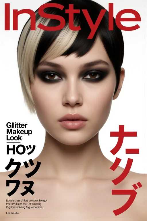 Magazine Cover Style, Fashion Tabloid Style, Text, Frame, Gr...