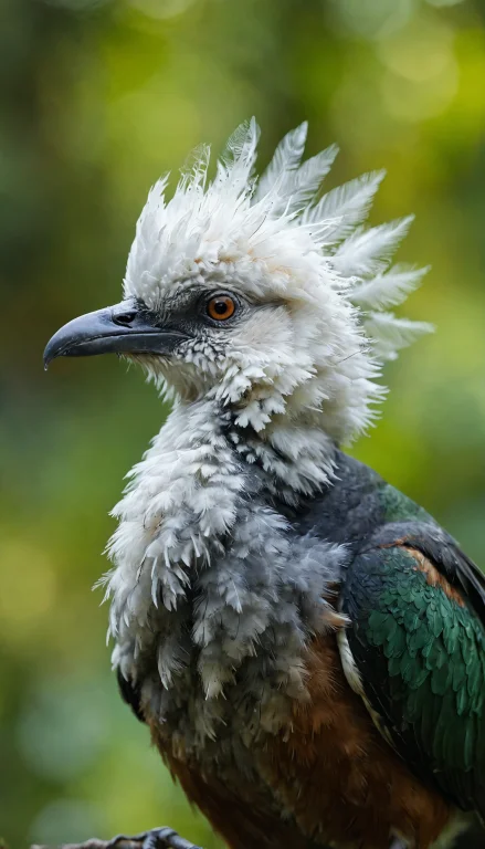 This Is A Close-up Photograph Of A Birds Head. The Bird Has...