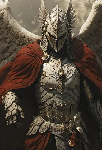 Feudal Samurai Wearing Holy Armor Coming Out Of The Fog Wear... — SDXL AI Prompt: Feudal samurai wearing holy armor coming Out of the Fog wearing a partially burn...