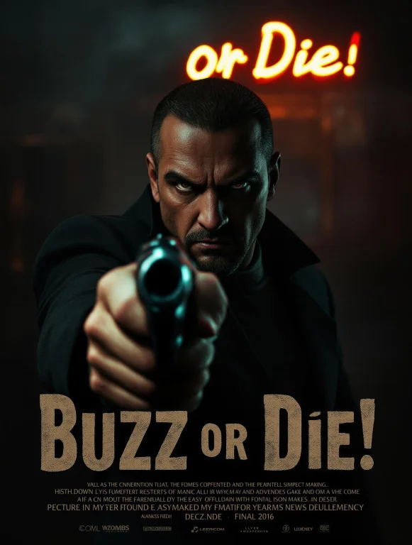 A Menacing Mafia Boss In A Dimly Lit, Smoky Room Points A Gu...