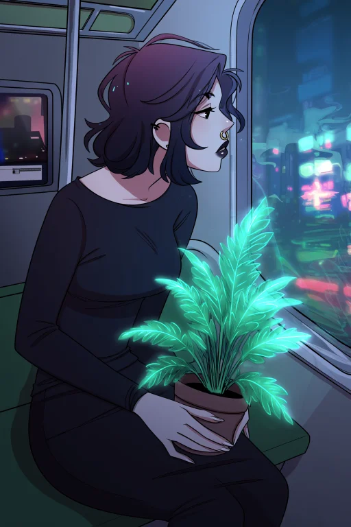 Highres, Absurdres,pookiesenpai A Woman With Short, Wavy Plu...
