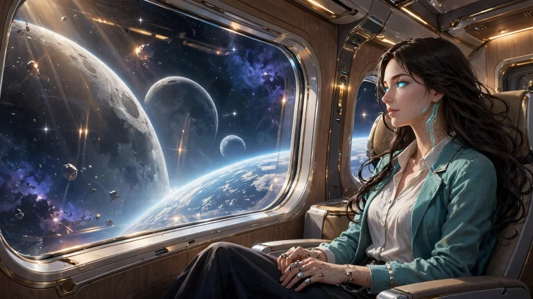 A Cinematic Polished 2d Digital Illustration Of A Beautiful...