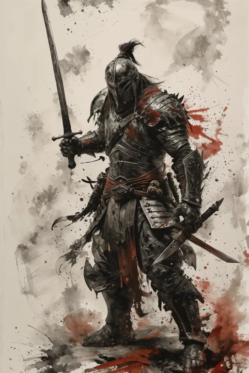 Art By Antonio J Manzanedo. Dark Fantasy Warrior Standing Ba...