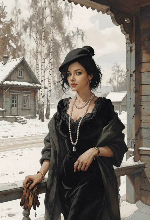 Bradhamel Art Style, A Russian Woman Of Refined Heritage Sta...