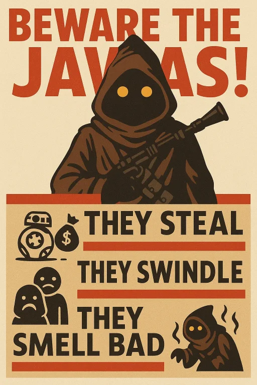Infographic That Is Propaganda Against Jawas, It Talks About...