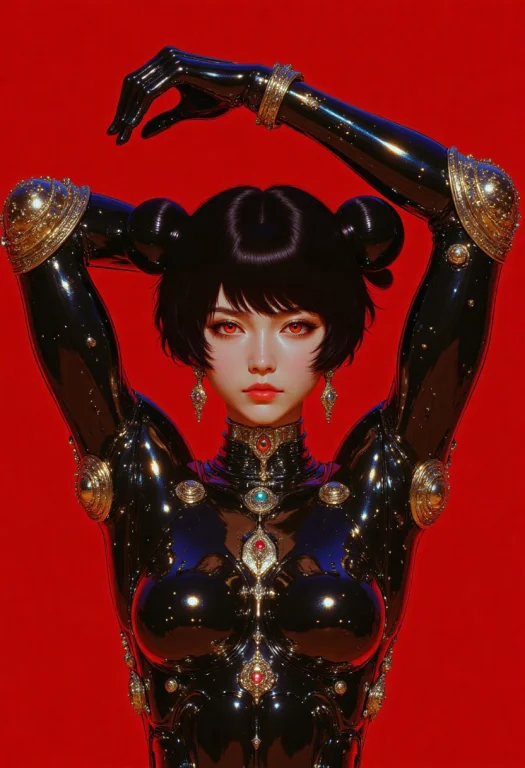 A High-quality Anime-style Digital Artwork Featuring A Close...