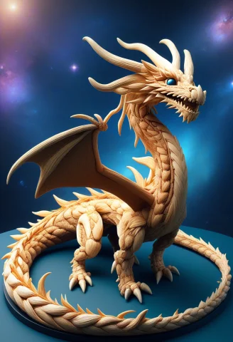 Star Dragon in Void Universe — SDXL AI Prompt: (ultra-detailed:1.2, amazing quality:1.2, masterpiece:1.2, best quality:1.2), st...