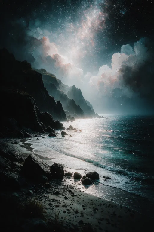 Zidiusart, Create A Mystical Night Seascape In Oilpainting S...