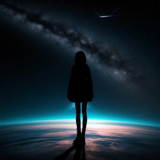 Star Sky,1girl,panorama,abstract Background,sqif,loraca Aaaa...