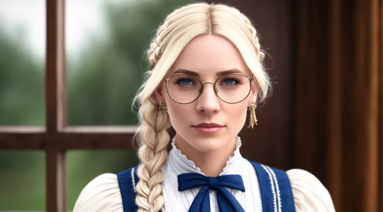 Tiktok Girl, Close Up Crossedankles1.2 Blondehair, , Braid ,...