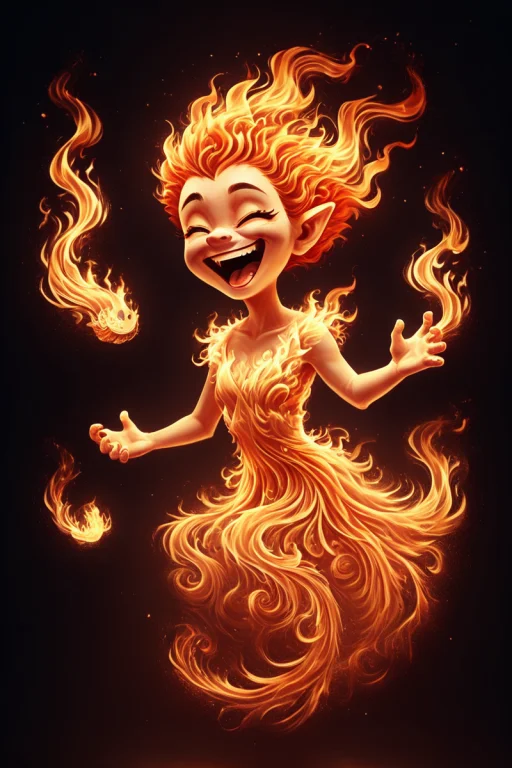 A Cute And Happy Ghost Riding On A Ghost Holdings A Golden C...