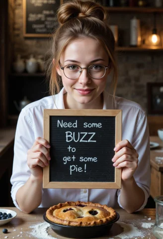 A Beautiful Young Woman With Voluminous Dark Blonde Hair Tie... — FLUX AI Prompt: A beautiful young woman with voluminous dark blonde hair tied in a loose half-up...