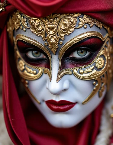 Zavy-crnvl, A Portrait Of A Single Carnival Participant Wear... — Stable Diffusion AI Prompt: zavy-crnvl, a portrait of a single carnival participant wearing an elaborate, ha...