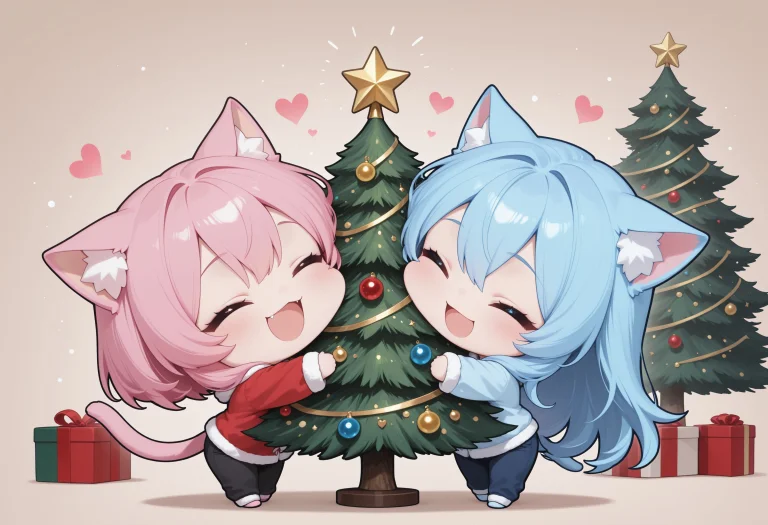 Masterpiece, Best Quality, Highres, Absurdres, 2girls, Happy...