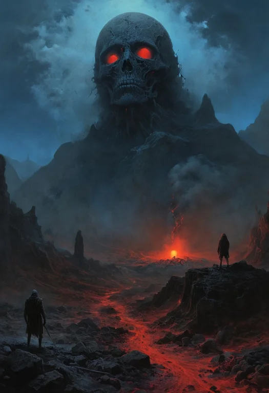 Mountain Of The Dead, Landscape, Volcano, Ash, Gray Stone, G...
