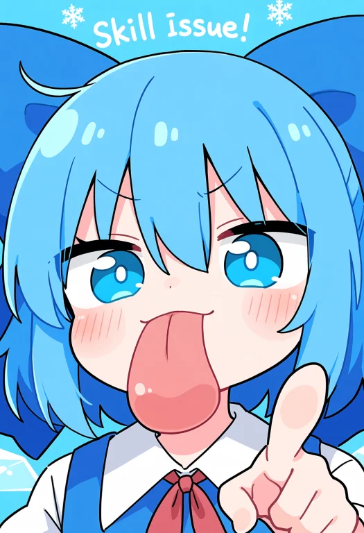 Masterpiece, Best Quality, Aesthetic, Cirno, Closed Mouth, T...