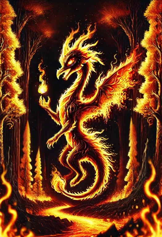 Ember Creatures, Small Animals, On Fire, Burning Forest