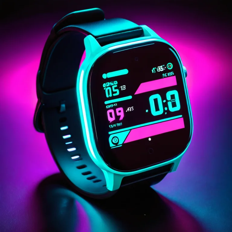 Loratechcyberpunkneonv10.80, Techcyberneon, A Smartwatch Lit...