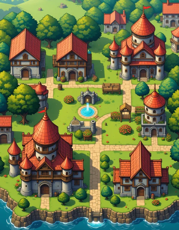 Medieval City Lorablue 2dflux2.00.8 2d Game Maps