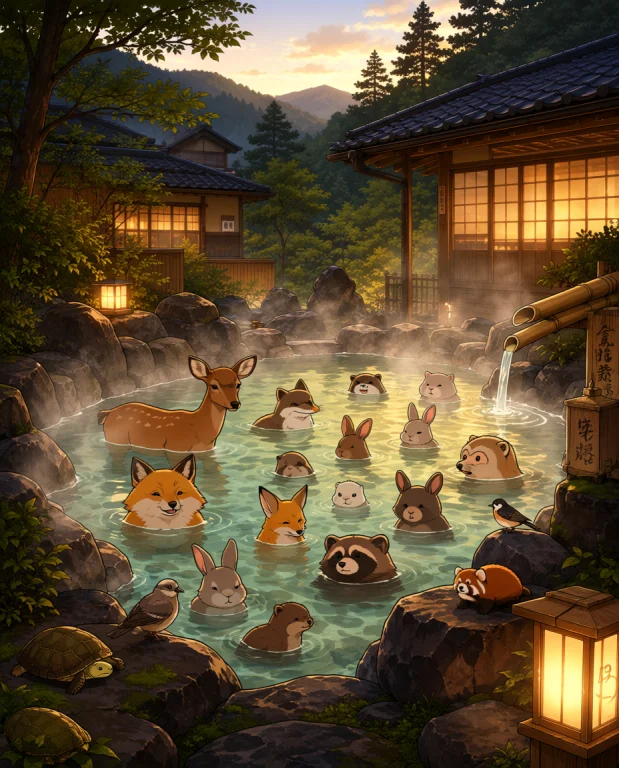 Z1os, Animation Style, Ultra Detailed. A Peaceful Outdoor Mo...