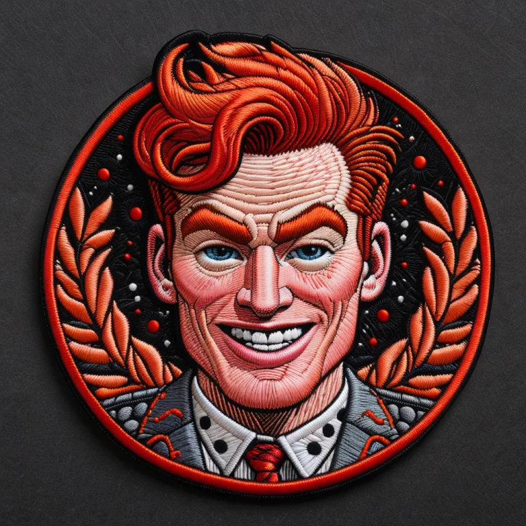 Ral-embroideredpatch Embroidered Patch Of Conan Obrien, Tall...