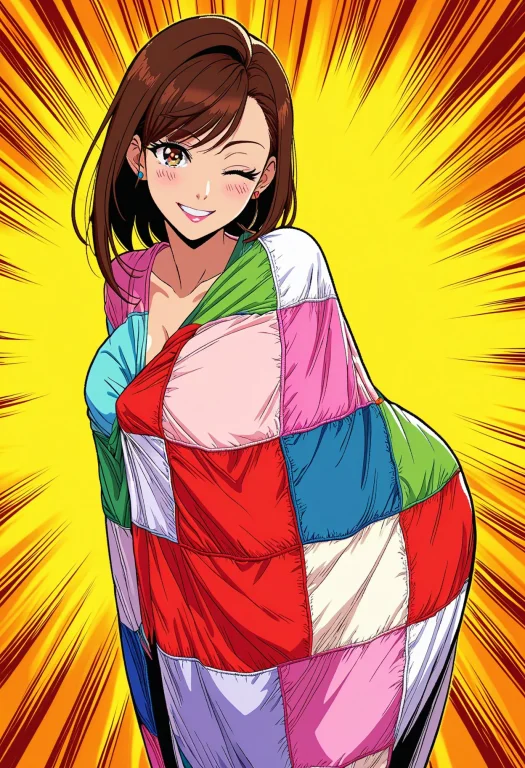 Ral-embroideredpatch Attractive Anime Woman, Draped In Patch...