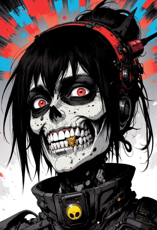 Nistyle, Monochrome Manga Sketch, Eerie And Haunting Extreme...