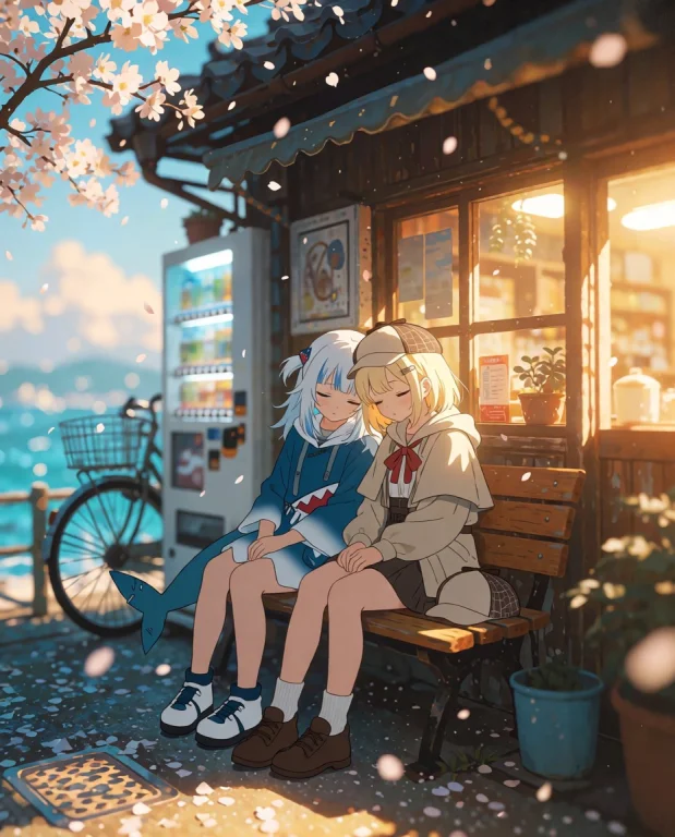 Kani2rer,japanmoments, Anime-style Illustration Of Cozy Seas...