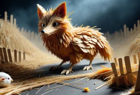 Cowards In The Grip Of Fear A Fox The Chicken Disappear Crea... — SDXL AI Prompt: Cowards in the grip of fear A fox the chicken disappear Creation of the lifeless...