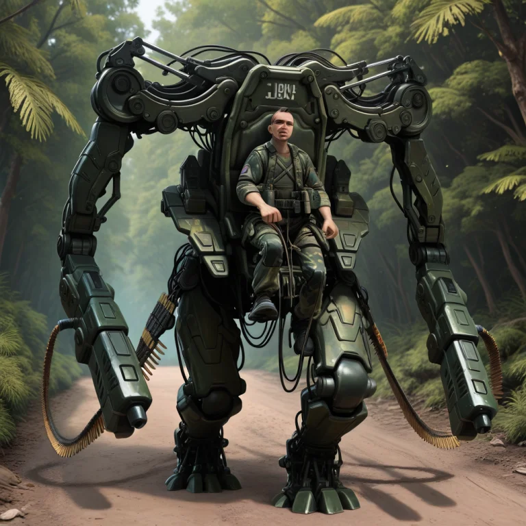 Matrapu, Robot, Arm Cannon, Ammo Belt, , Human, Piloting,wal...