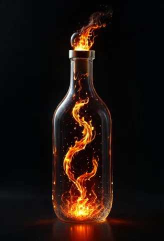 Masterpiece, Very Awa, High Detail, Madefromfire,flowing Fla... — SDXL AI Prompt: Masterpiece, very awa, high detail, made_from_fire,Flowing flames,Glowing embers...