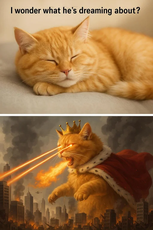 Generate Me A 2 Panel Image. In The First Panel Is A Cute Fl...