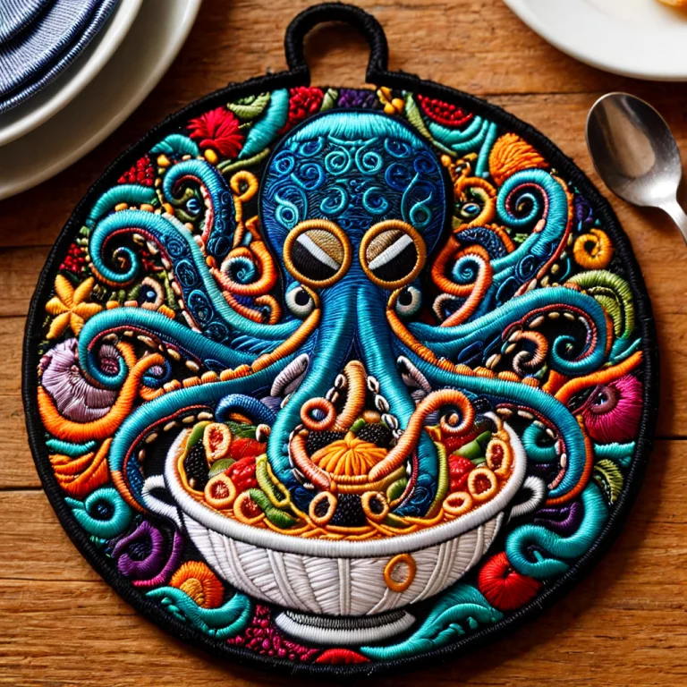 A Highly Detailed Embroidered Patch Featuring A Sophisticate...