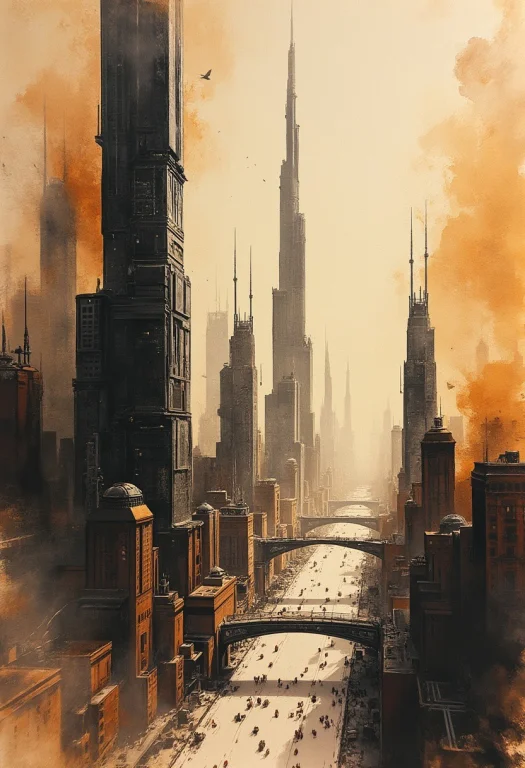 A Bold Inkplash-meets-watercolor Wash Artwork, Expertly Pain...
