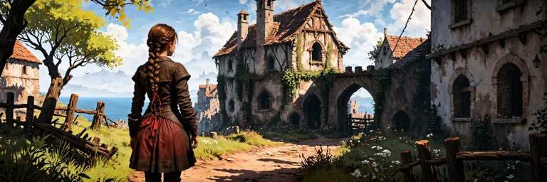 Oil Painting With Thick Strokes Of Scene From Plague Tale Ga...