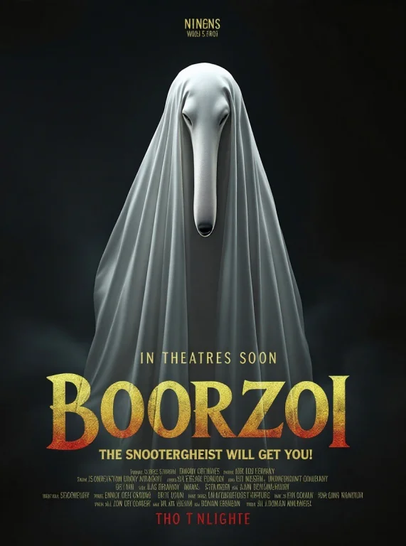 Add Movie Poster Style Title That Reads Boorzoi In A Spooky...