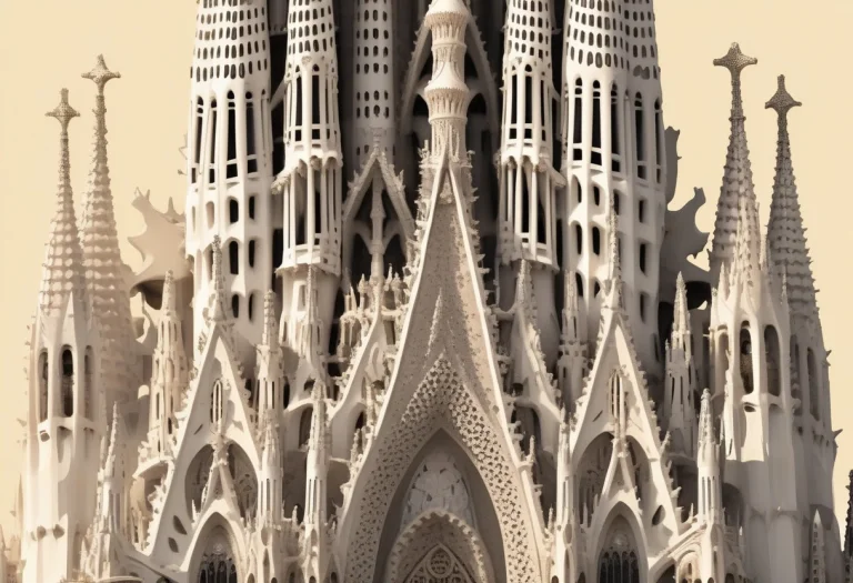 A Hyperrealistic, Casual Shot Of The Sagrada Familia In Barc...